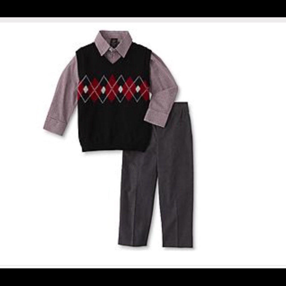 Dockers infant boy’s shirt, corduroy pant, sweater